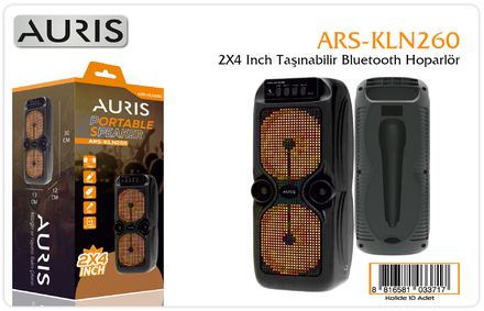Auris KLN260 Speaker 2X4 inç Bluetooth Hoparlör